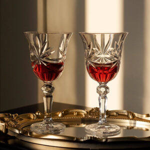 Pahare Vin Cristal Bohemia Lorey Ribbon 220 ml