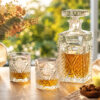 Set 6 Pahare Whisky cu Decantor Cristal Bohemia Megan