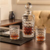 Set Pahare Whisky cu Decantor Cristal Bohemia Diamond