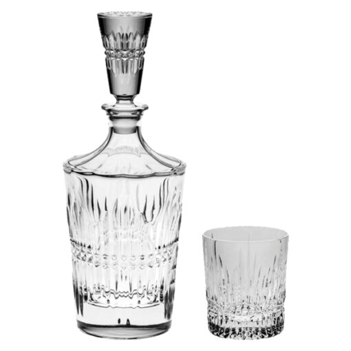 Set Pahare Whisky cu Decantor Cristal Bohemia Vincent