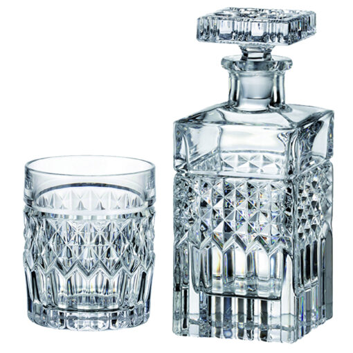 Set Pahare Whisky cu Decantor Cristal Bohemia Harry