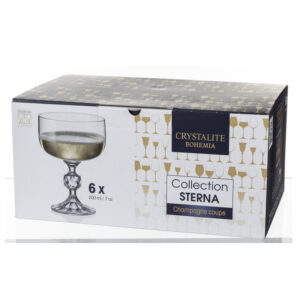 Pahare Sampanie Bohemia Sterna Klaudie 200 ml