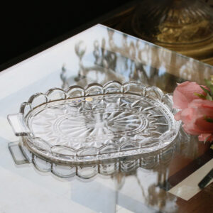 Platou Cristal Bohemia Tulip 36.5 cm