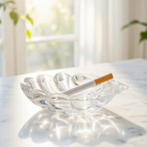 Scrumiera Cristal Bohemia Scoica 9 cm