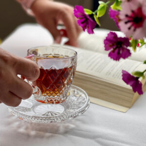 Set 2 cesti cafeaceai Cristal Bohemia