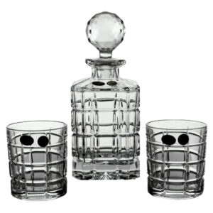 Set Pahare Whisky cu Decantor Cristal Bohemia Timesquare