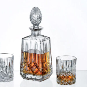 Set Pahare Whisky cu Decantor Cristal Bohemia Sheffield