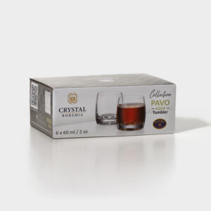 Pahare tuica palinca Aperitiv Bohemia Pavo Aqua 60 ml