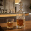 Set Pahare Whisky Cristal Bohemia cu Sticla Angela