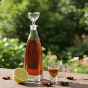 Set Pahare Aperitiv Cristal Bohemia cu Sticla Flair