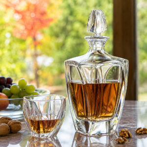 Set 6 Pahare Whisky Cristal Bohemia cu Sticla Neptune