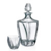 Set 6 Pahare Whisky Cristal Bohemia cu Sticla Neptune