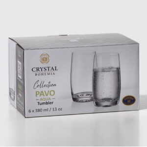 Pahare de Apa Bohemia Pavo Aqua 380 ml