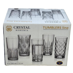 Pahare de Apa Bohemia Pinna Marble Onion 330 ml