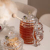 Recipient pentru Miere din Cristal Bohemia 15 cm
