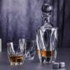Set Pahare Whisky Cristal Bohemia cu Sticla Barley