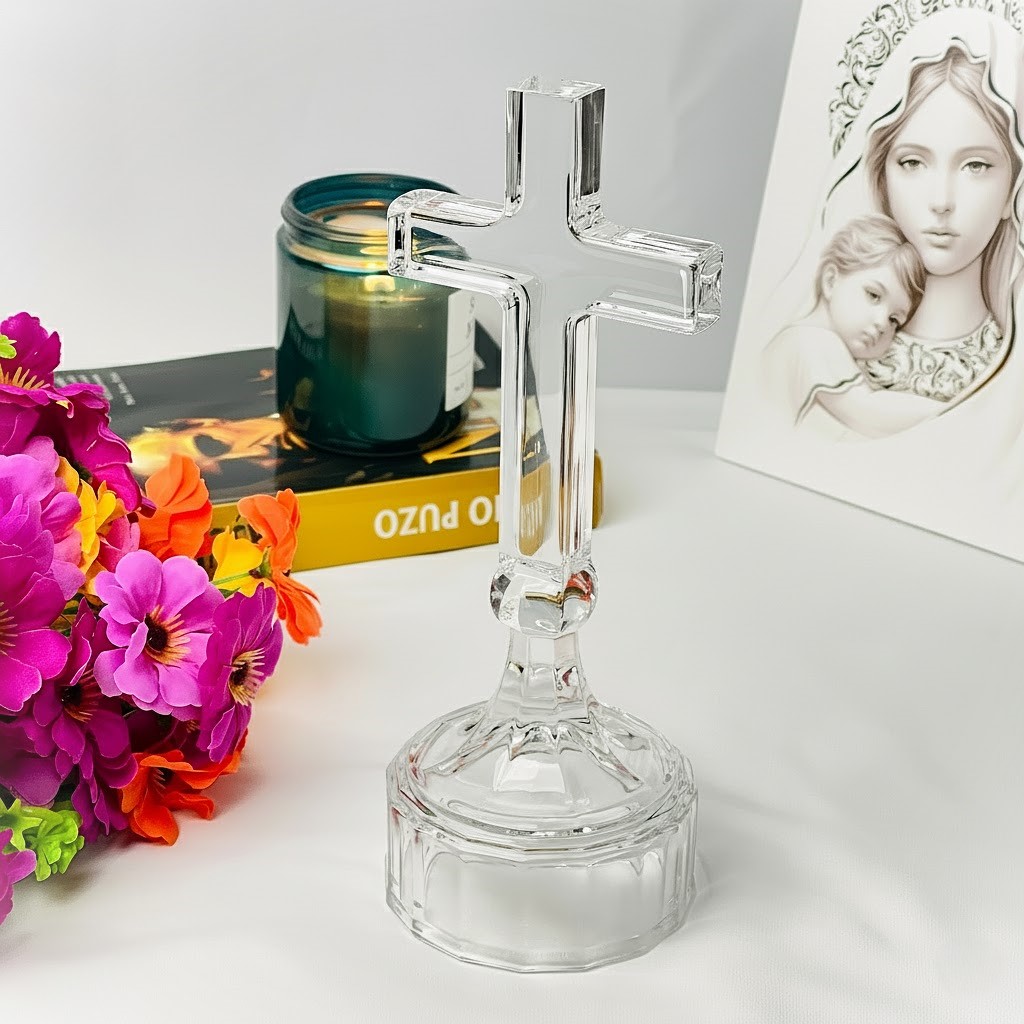 Cruce din Cristal de Bohemia 23.5 cm