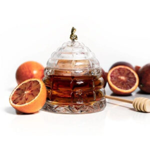 Recipient pentru Miere din Cristal Bohemia 12 cm