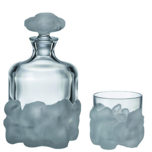 Set 6 Pahare Whisky cu Sticla Cristal Bohemia Stone