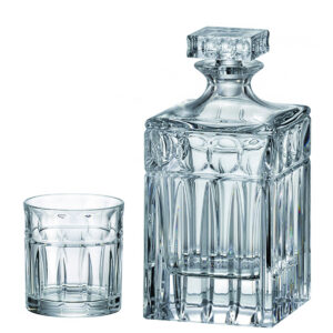 Set Pahare Whisky cu Decantor Cristal Bohemia Paul