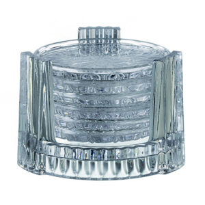 Suport pentru 6 Pahare si Sticla din Cristal Bohemia