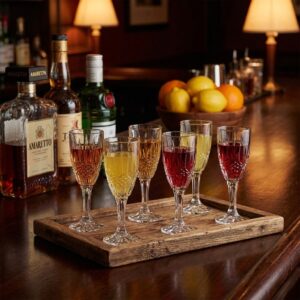 Set 12 Pahare Aperitiv din Cristal Bohemia Vibes 50 ml