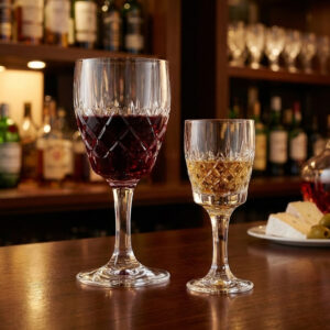 Set 12 Pahare Vin si Aperitiv din Cristal Bohemia Angela