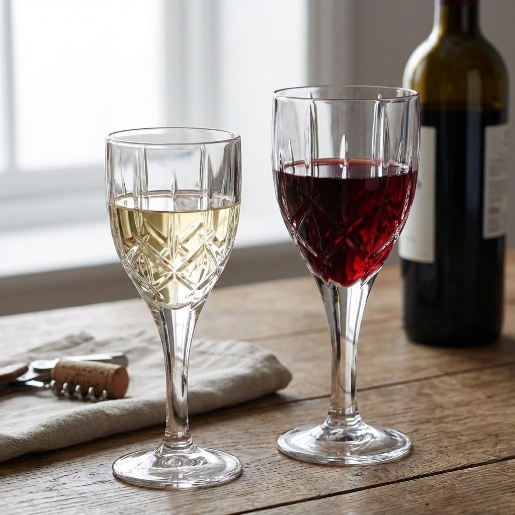 Set 12 Pahare Vin Cristal Bohemia Sheffield