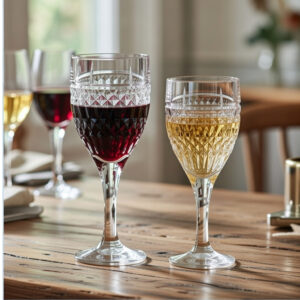 Set 12 Pahare Vin din Cristal Bohemia Diana