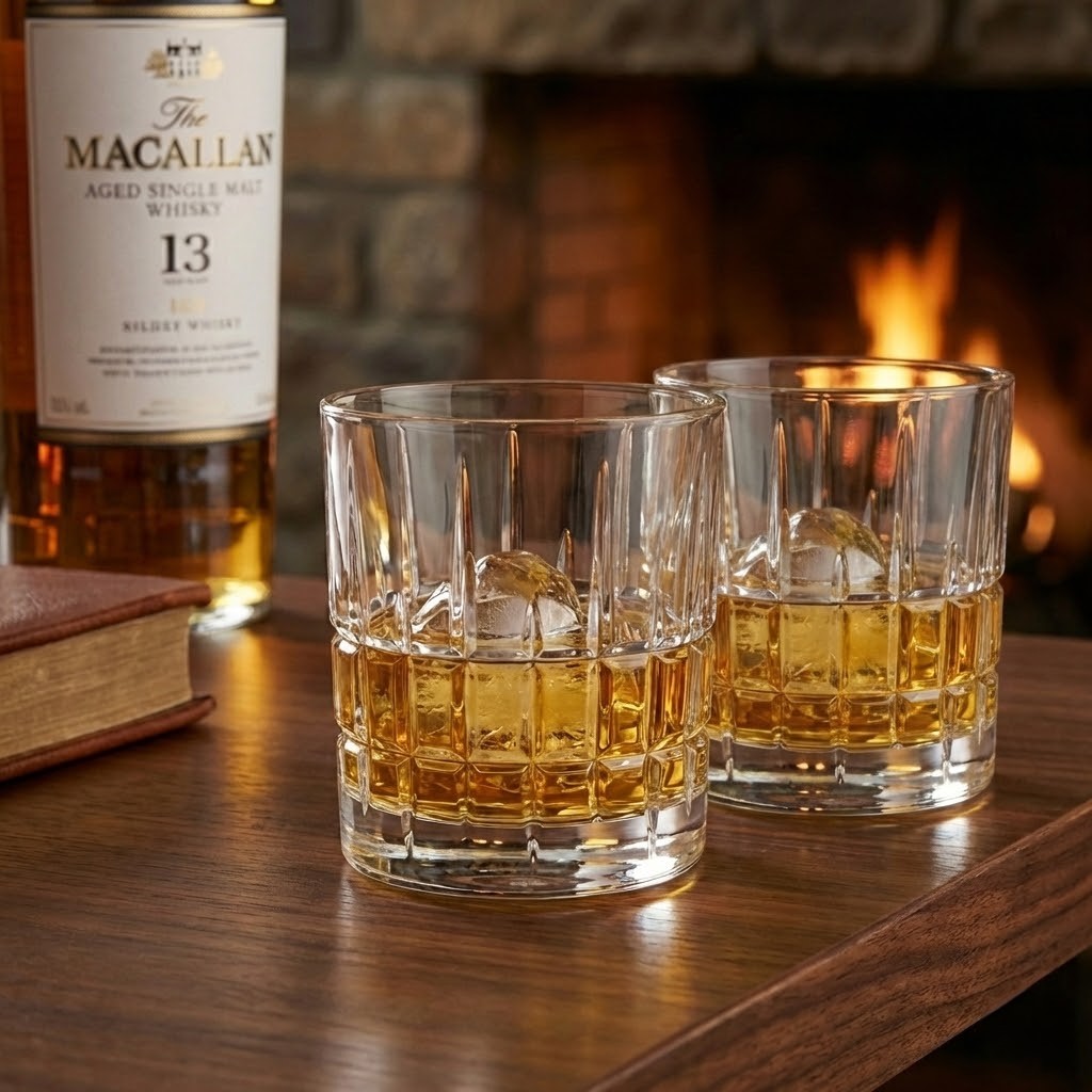 Set 12 Pahare Whisky Cristal Bohemia Dover 320 ml