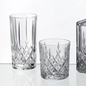 Set 12 Pahare Whisky si Apa din Cristal Bohemia Brixton