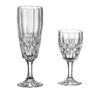 Set 12 Pahare din Cristal de Bohemia Angela