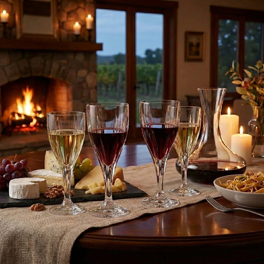 Set 18 Pahare Vin din Cristal Bohemia Victoria