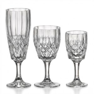 Set 18 Pahare din Cristal Bohemia Angela