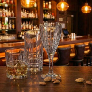 Set 24 Pahare Vin Whisky Apa Aperitiv Cristal Bohemia Dover