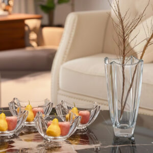 Set 6 Boluri si Vaza Bohemia Colosseum