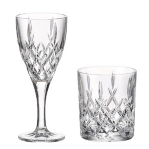 Set 12 Pahare Vin si Whisky Cristal Bohemia Brixton