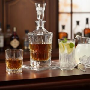 Set 12 Pahare Whisky Apa cu Sticla Cristal Bohemia Vibes