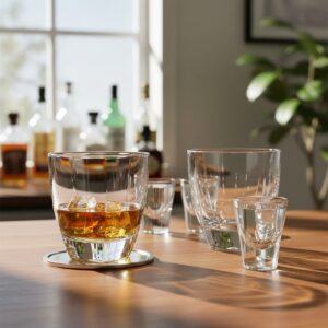 Set 12 Pahare Whisky Tuica Cristal Bohemia Fjord