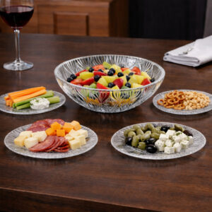 Set 4 Platouri cu Bol Bohemia Onion