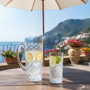 Set 6 Pahare Apa cu Carafa Bohemia Tiny