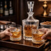 Set 6 Pahare Whisky cu Sticla Cristal Bohemia Vibes
