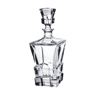 Decantor de Whisky Cristal Bohemia Crack 900 ml
