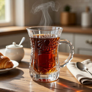 Set 6 Cani pentru Ceai/Cafea Cristal Bohemia Armudu 120 ml