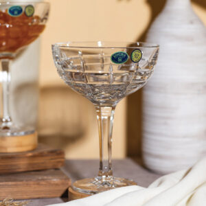 Set 6 Cupe Sampanie din Cristal Bohemia Dover 370 ml