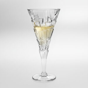 Set 6 Pahare pentru Vin Alb din Cristal Bohemia Crack 230 ml