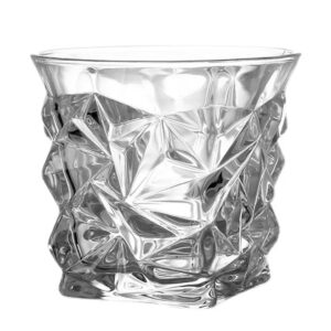 Set de 6 Pahare Cristal Bohemia pentru Whisky Glacier 350 ml