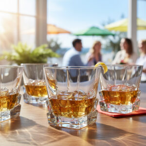 Set de 6 Pahare Whisky Cristal Bohemia Crack 310 ml