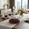 Set 6 Pahare Vin cu Decantor din Cristal Bohemia Angela