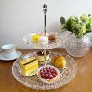 Platou Etajat din Cristal Bohemia Murinas 32 cm
